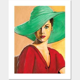 Lady with Hat Posters and Art